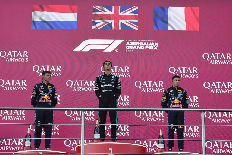 Fórmula 1: Russell supera Verstappen por 0.1s e vence GP do Azerbaijão